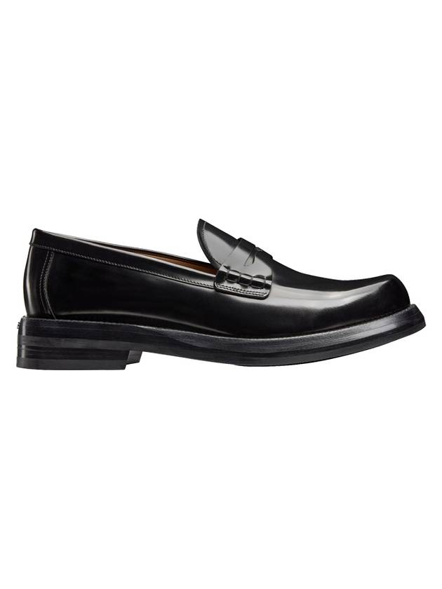 Carlo Polished Calfskin Loafers Black - DIOR - BALAAN 1