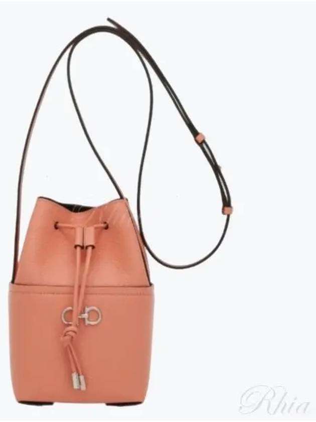 Gancini Mini Bucket Bag Pink - SALVATORE FERRAGAMO - BALAAN 2