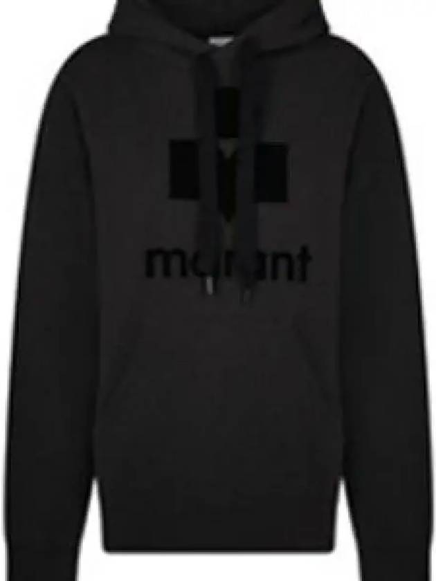 Mansel Logo Hoodie Faded Black - ISABEL MARANT - BALAAN 2