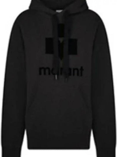 Mansel Logo Hoodie Faded Black - ISABEL MARANT - BALAAN 2