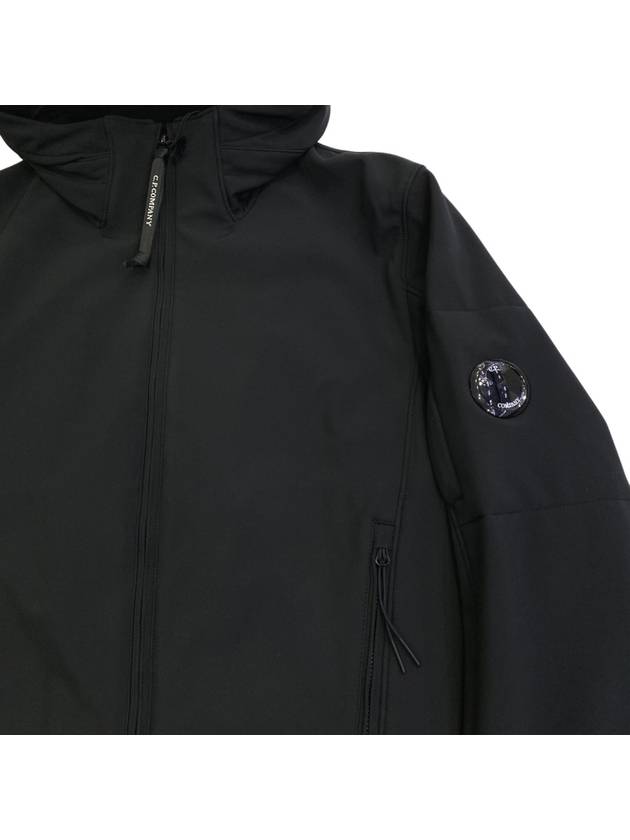 Lens Wappen Patch Zip Up Hoodie Black - CP COMPANY - BALAAN 4