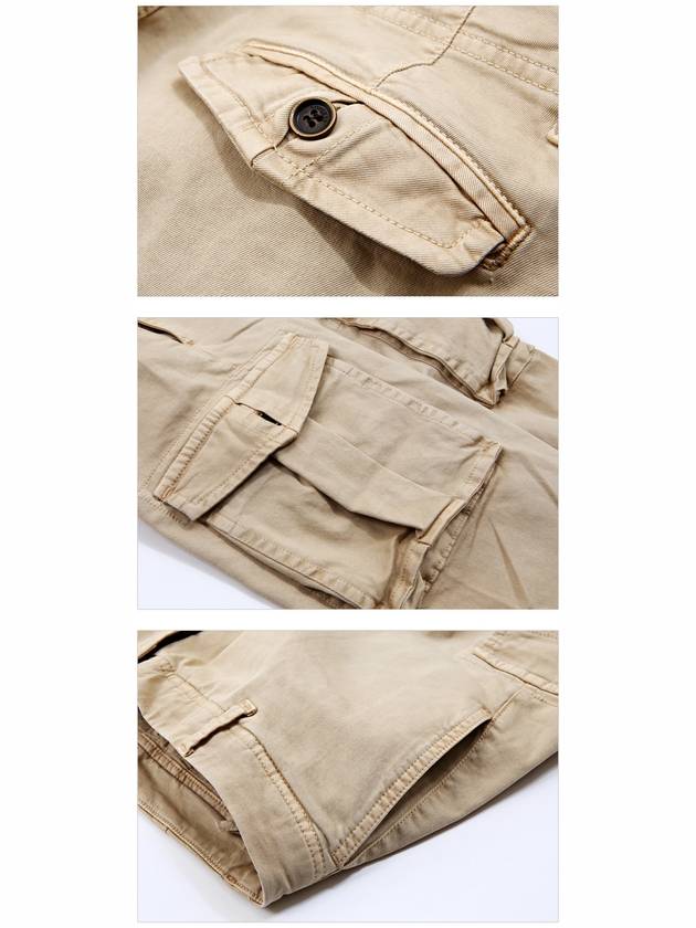 Chino slim cargo skinny pants beige - SIVIGLIA - BALAAN 7