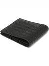 Intrecciato Weaving Half Wallet Black - BOTTEGA VENETA - BALAAN 4