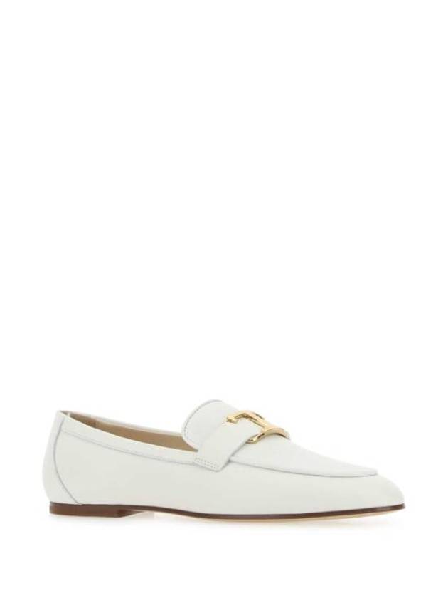 T Timeless Leather Loafers White - TOD'S - BALAAN 3