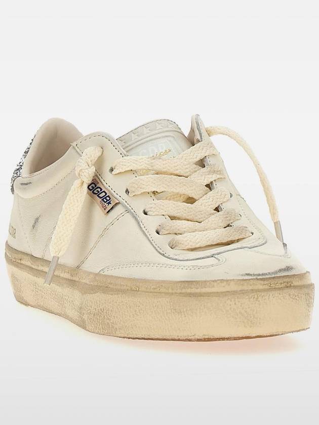 Soul Star Glitter Tab Low Top Sneakers White - GOLDEN GOOSE - BALAAN 3