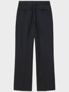 Light Wool Flare Slacks Black - NOIRER - BALAAN 4