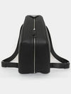 Triangle Logo Leather Backpack Black - PRADA - BALAAN 3