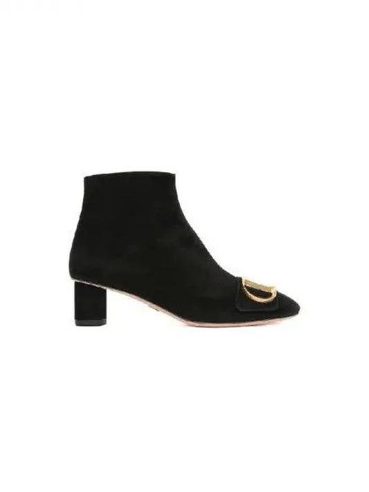 Dior C logo suede ankle boots - DIOR - BALAAN 1