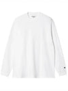 Base Long Sleeve T-Shirt White - CARHARTT WIP - BALAAN 2