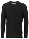 Men's Round Long Sleeve TShirt Black Navy G27U551 A3 A1 - GOLDEN GOOSE - BALAAN 2