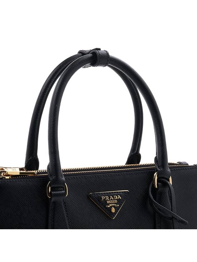 Galleria Saffiano Leather Medium Bag Black - PRADA - BALAAN 9