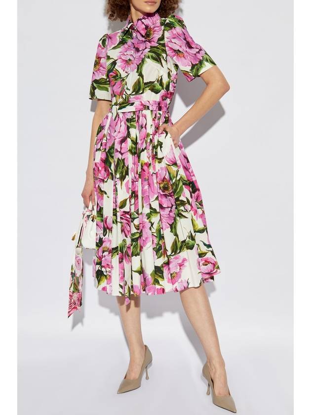 Dolce & Gabbana Dress With Floral Pattern, Women's, Multicolour - DOLCE&GABBANA - BALAAN 2