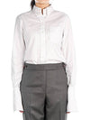 Women's Solid Oxford Striped French Cuff Shirt White - THOM BROWNE - BALAAN 2