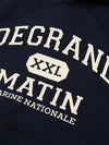 V Heavy Hood Sweat De Grand Hoodie Navy - DE GRAND MATIN - BALAAN 5