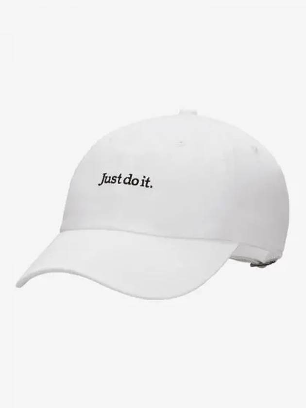 Club Unstructured Tennis Cap White Black FB5370 100 709570 - NIKE - BALAAN 1