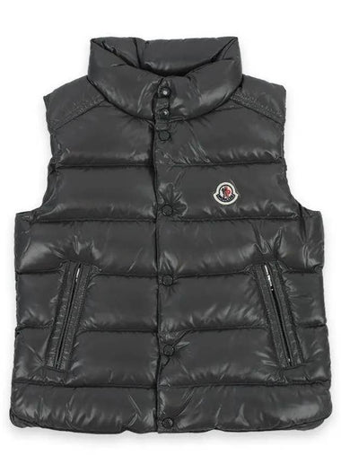 Kids TIB logo patch padded vest dark gray 1A12620 68950 918 - MONCLER - BALAAN 1