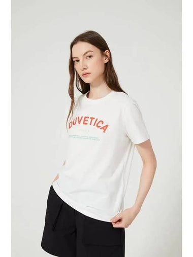 Hoe W Light Ivory Women s Short Sleeve T Shirt - DUVETICA - BALAAN 1