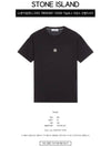 Chest Logo Print Short Sleeve T-Shirt Black - STONE ISLAND - BALAAN 3