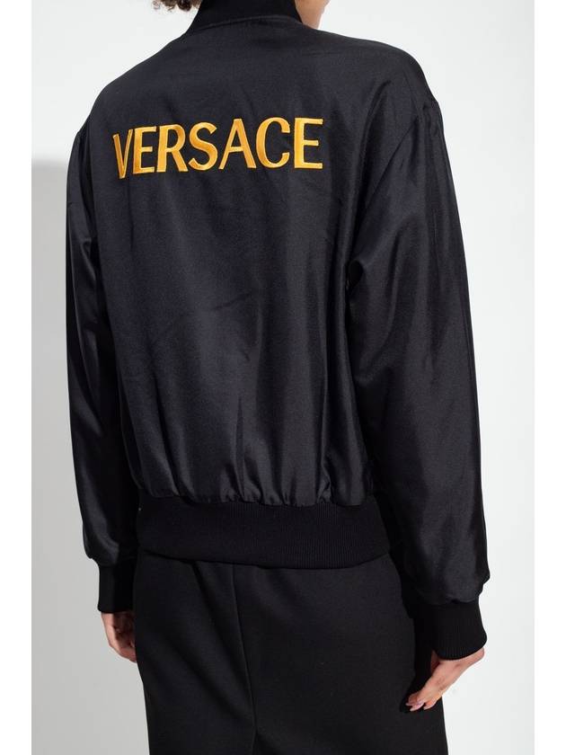 Barocco Print Silk Bomber Jacket 10061371A04236 - VERSACE - BALAAN 8