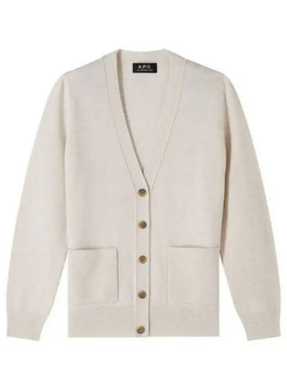 Louisa Wool Cardigan Ecru - A.P.C. - BALAAN 2