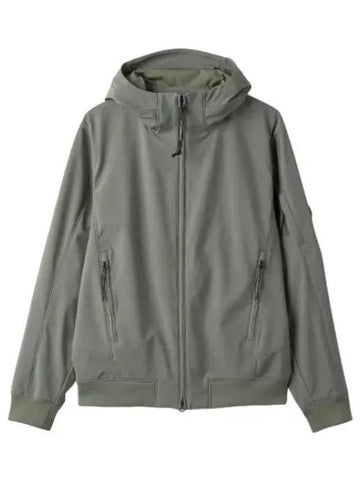 Shell Hooded Jacket Bronze Green Jumper - CP COMPANY - BALAAN 1