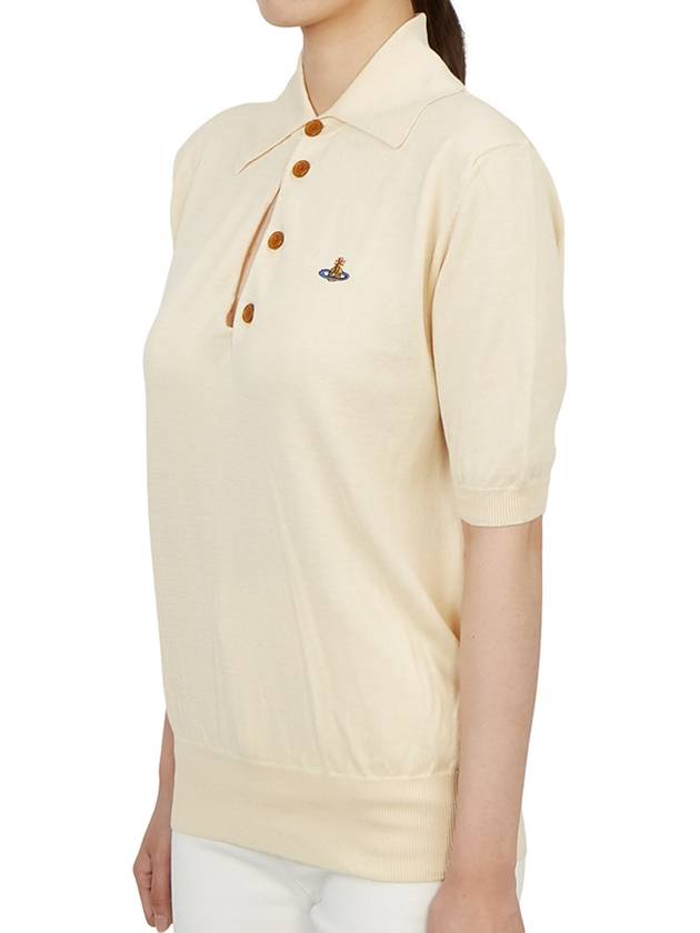 Logo Knit Top Cream - VIVIENNE WESTWOOD - BALAAN 3