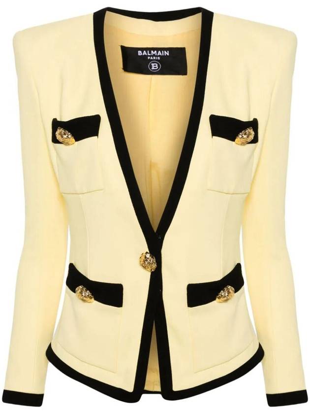 Balmain 4 Pkts Collarless Jacket Clothing - BALMAIN - BALAAN 1