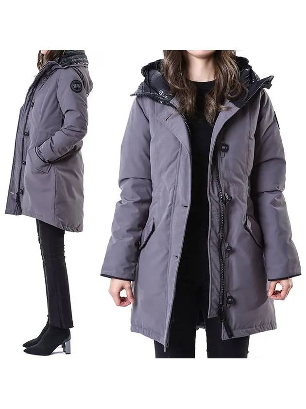 FW23 Women's W Rossclair Parka Black Label Coastal Gray 2580WB811 - CANADA GOOSE - BALAAN 3