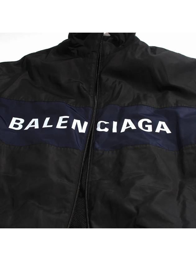 Logo Print Zip-up Jacket black - BALENCIAGA - BALAAN 4