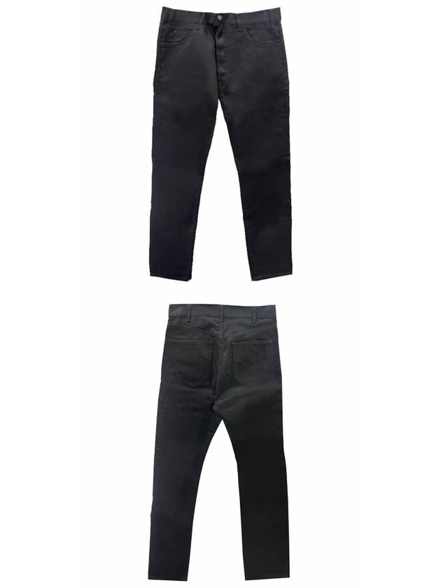 Demin Straight Pants Vintage Pure Black - CELINE - BALAAN 5