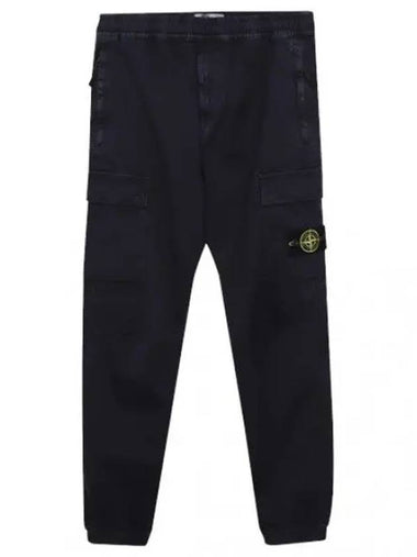 Tapered fit spandex jogger pants cargo - STONE ISLAND - BALAAN 1