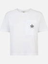 Roma Pocket Short Sleeve T-Shirt White - FENDI - BALAAN 4