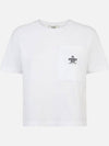 Roma Pocket Short Sleeve T-Shirt White - FENDI - BALAAN 3