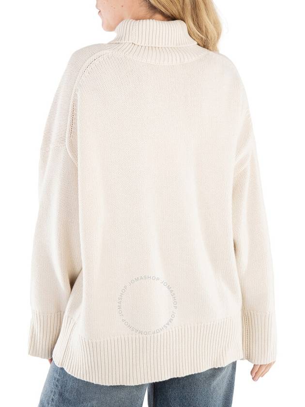 Chloe Ladies White Powder Cashmere Turtleneck Sweater, Size Medium - CHLOE - BALAAN 3