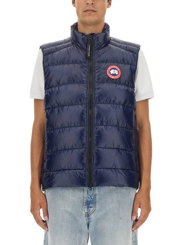 Crofton Logo Patch Padded Vest Atlantic Navy - CANADA GOOSE - BALAAN 3