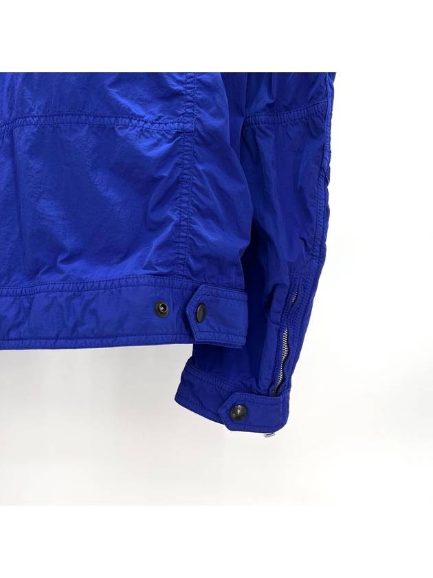 Logo patch windbreaker jacket blue size 1 - MONCLER - BALAAN 7