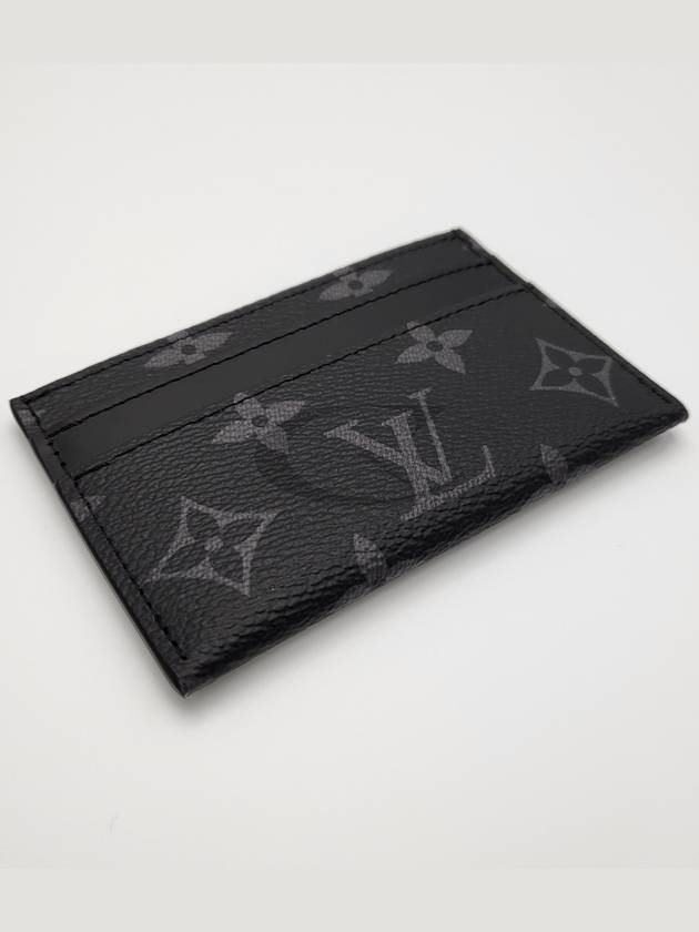 Monogram Eclipse Double Card Wallet Black - LOUIS VUITTON - BALAAN 7