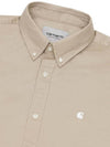 Madison Shirt Beige White I023339 11D - CARHARTT - BALAAN 4