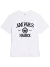 Varsity Logo Short Sleeve T-Shirt White - AMI - BALAAN 2