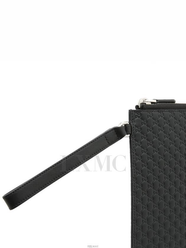 Microshima Clutch Black 544477 Unisex Zipper Pouch - GUCCI - BALAAN 7