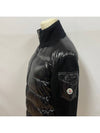 Padded Wool Cardigan Black - MONCLER - BALAAN 3