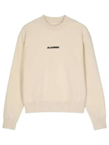 Logo Print Sweatshirt Cream - JIL SANDER - BALAAN 1