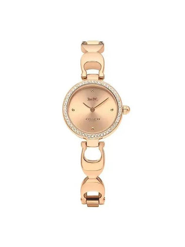 Logo Stainless Steel Watch Rose Gold - COACH - BALAAN 1