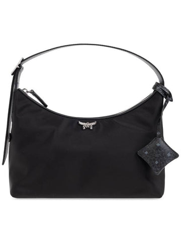 MCM Shoulder Bag With Logo, Women's, Black - MCM - BALAAN 1