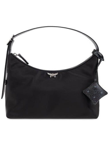 MCM Shoulder Bag With Logo, Women's, Black - MCM - BALAAN 1