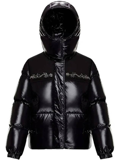 Moire Beads Crystal Padding Black - MONCLER - BALAAN 2