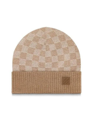 Men's Neo Petit Damier Beanie Beige - LOUIS VUITTON - BALAAN 1