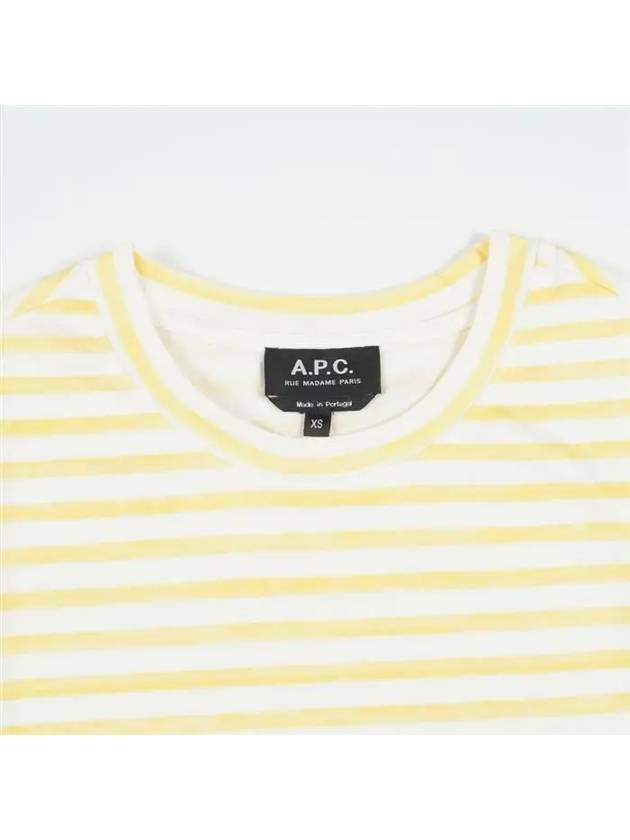 Rio Striped Short Dress Yellow - A.P.C. - BALAAN 6