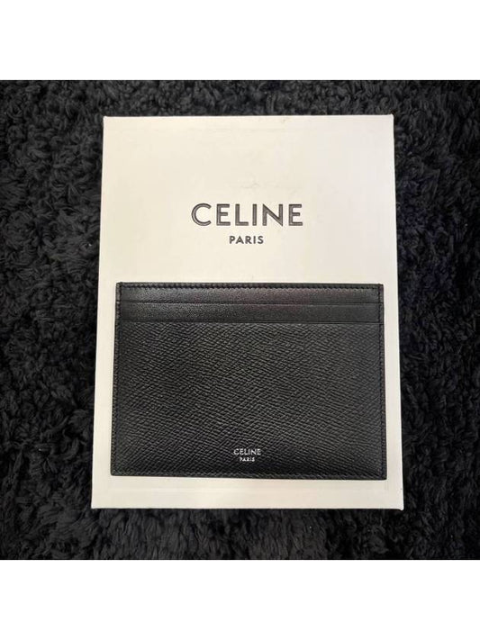 Multifunction Logo Card Wallet Black - CELINE - BALAAN 2