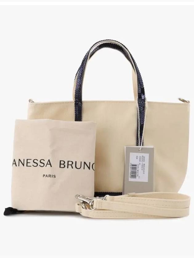 Cabas XS AJ 2way Canvas Tote Bag Beige - VANESSA BRUNO - BALAAN 5